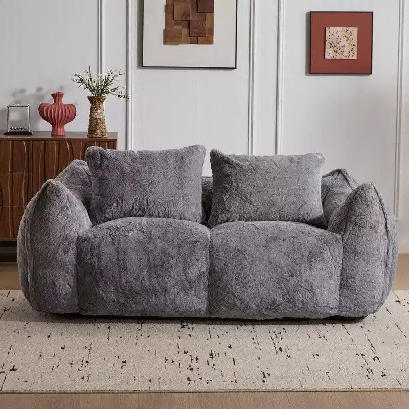 Divano a Sacco, Nessun Montaggio Richiesto, 75.2" Oversize Soffice a Due Posti