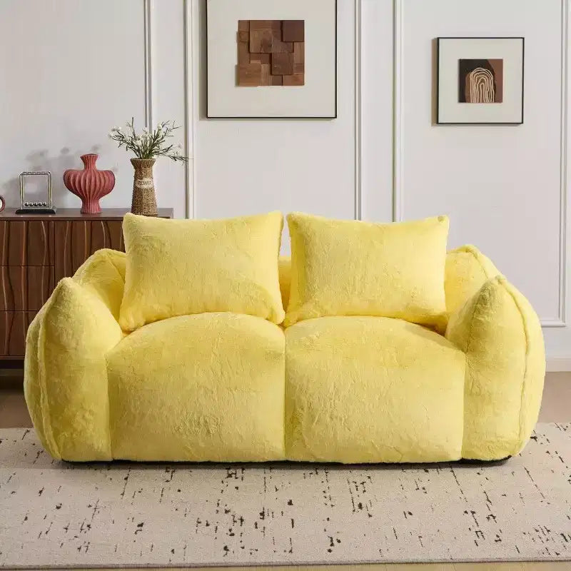 Divano a Sacco, Nessun Montaggio Richiesto, 75.2" Oversize Soffice a Due Posti