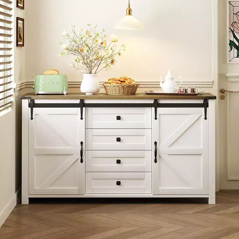 Mobile credenza a 4 cassetti per fattoria