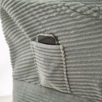 Poltrona Relax, Poltrona Accent Moderna con Pouf