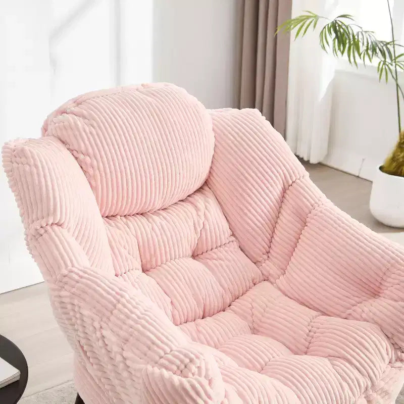 Poltrona Relax, Poltrona Accent Moderna con Pouf