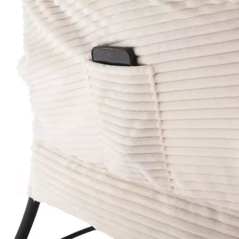 Poltrona Relax, Poltrona Accent Moderna con Pouf