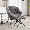 Poltrona Relax, Poltrona Accent Moderna con Pouf