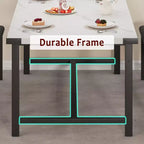 Set da pranzo allungabile 3 pezzi con 2 panche imbottite, set dinette in legno con struttura in metallo per 4-8 persone, cucina per piccoli spazi