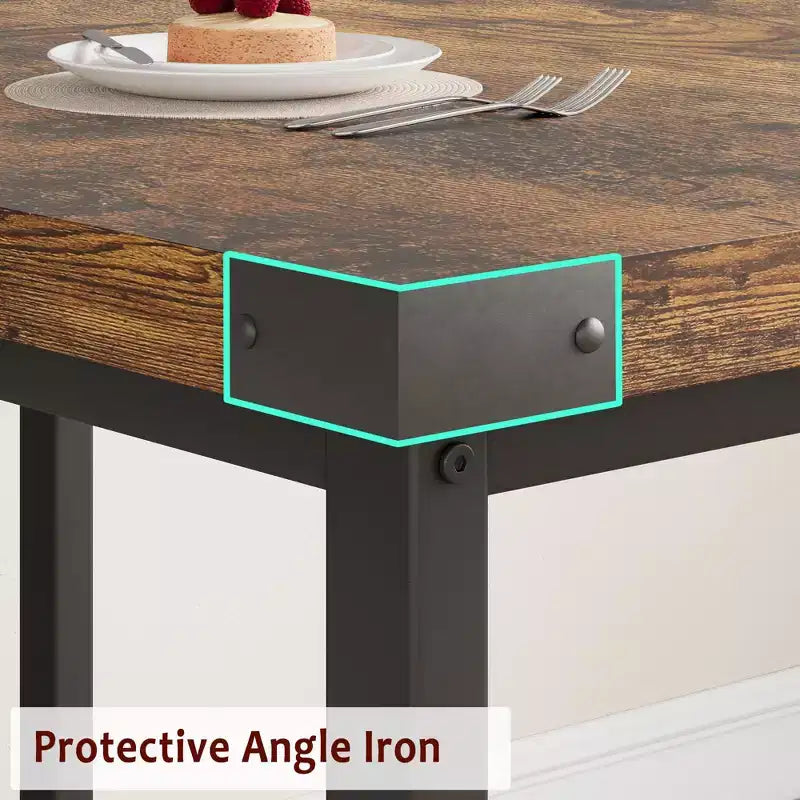 Set da pranzo allungabile 3 pezzi con 2 panche imbottite, set dinette in legno con struttura in metallo per 4-8 persone, cucina per piccoli spazi