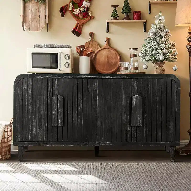 59 Credenza Curva Stile Rustico Vintage