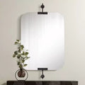 Specchio da Parete Penbrook 24x42 con Bordo Lucidato Nero Invecchiato