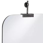 Specchio da Parete Penbrook 24x42 con Bordo Lucidato Nero Invecchiato