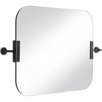 Specchio da Parete Penbrook 24x42 con Bordo Lucidato Nero Invecchiato