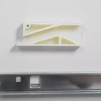 Classificatore verticale in metallo sottile bianco a 3 cassetti da 40H
