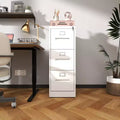 Classificatore verticale in metallo sottile bianco a 3 cassetti da 40H