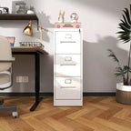 Classificatore verticale in metallo sottile bianco a 3 cassetti da 40H