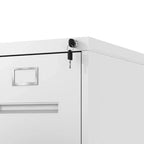Classificatore verticale in metallo sottile bianco a 3 cassetti da 40H