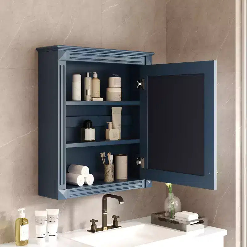 Pensile da bagno 61x68,5 cm con specchio e ripiano regolabile