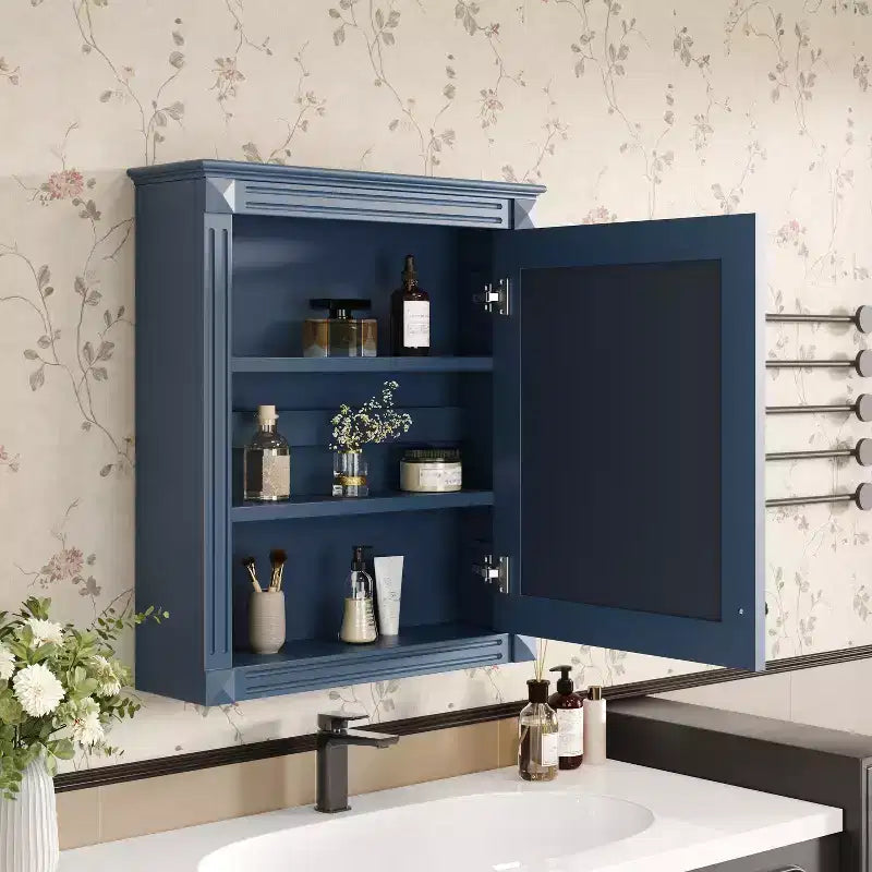 Pensile da bagno 61x68,5 cm con specchio e ripiano regolabile