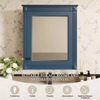Pensile da bagno 61x68,5 cm con specchio e ripiano regolabile