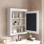 Pensile da bagno 61x68,5 cm con specchio e ripiano regolabile