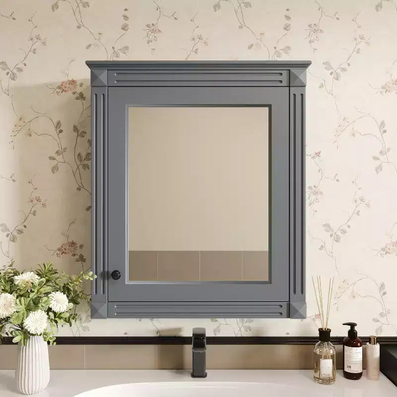Pensile da bagno 61x68,5 cm con specchio e ripiano regolabile