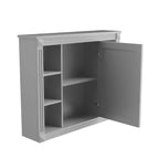 Pensile a specchio 35 x 28 con 6 ripiani aperti