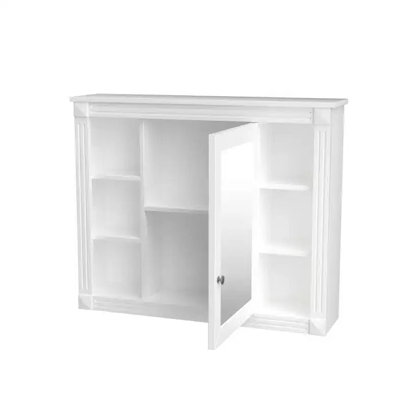Pensile a specchio 35 x 28 con 6 ripiani aperti