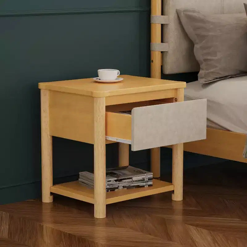 Set Camera da Letto Joy Modern 3 Pezzi in Legno con Testiera e 2 Comodini
