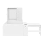 Letto completo con 6 cassetti, scrivania, armadio e guardaroba