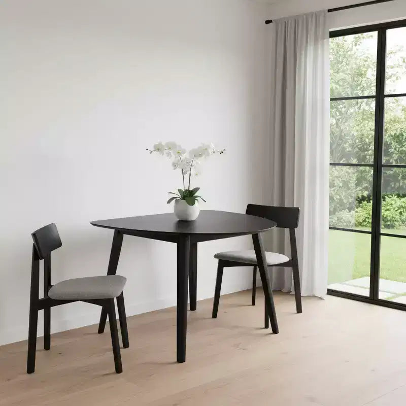 Tavolo da pranzo in legno nero 43