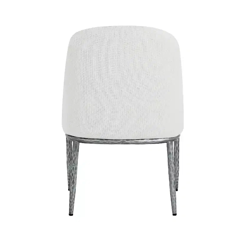 Set da pranzo Linnea Industrial da 5 pezzi con sedie imbottite e tavolo rotondo con base a piedistallo