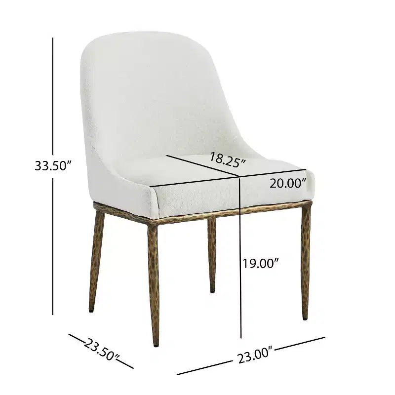 Set da pranzo Linnea Industrial da 5 pezzi con sedie imbottite e tavolo rotondo con base a piedistallo