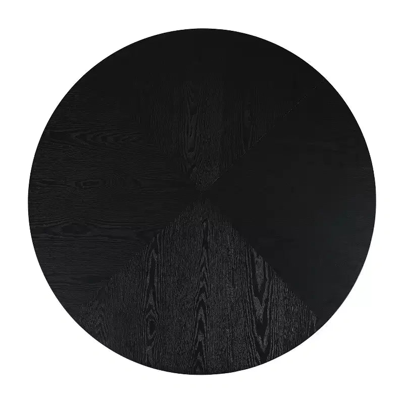 Set da pranzo Linnea Industrial da 5 pezzi con sedie imbottite e tavolo rotondo con base a piedistallo