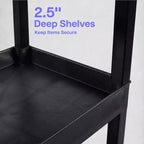 Carrello multiuso compatto a tre ripiani, 24 L x 18 P x 34,25 H