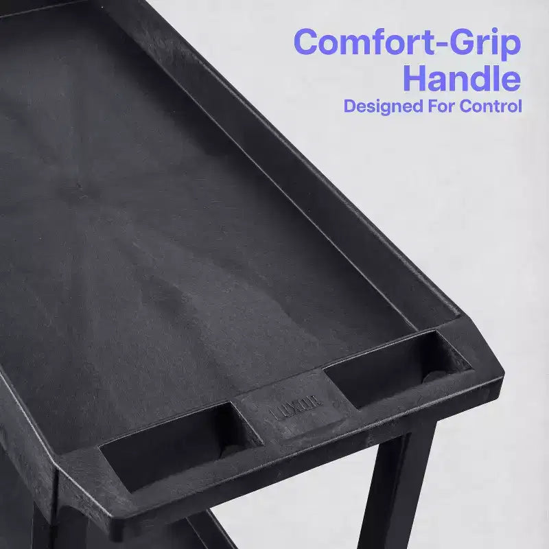 Carrello multiuso compatto a tre ripiani, 24 L x 18 P x 34,25 H