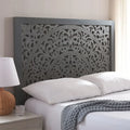 SAFAVIEH Home Remedy Grey Walnut Cut-Out Pattern Headboard