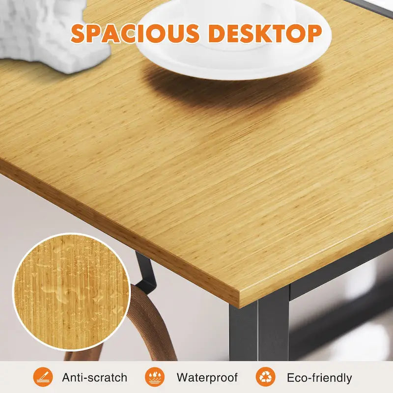Moderner Computer-Schreibtisch für das Homeoffice mit Aufbewahrungstasche und Kopfhörerhaken für Schlafzimmer, Lernecken oder kleine Homeoffices