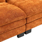 Gepolstertes 3-Sitzer-Sofa mit zweilagiger Memory-Foam-Polsterung
