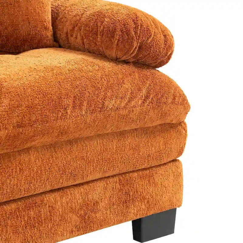 Gepolstertes 3-Sitzer-Sofa mit zweilagiger Memory-Foam-Polsterung