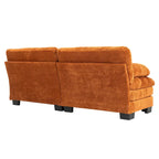 Gepolstertes 3-Sitzer-Sofa mit zweilagiger Memory-Foam-Polsterung