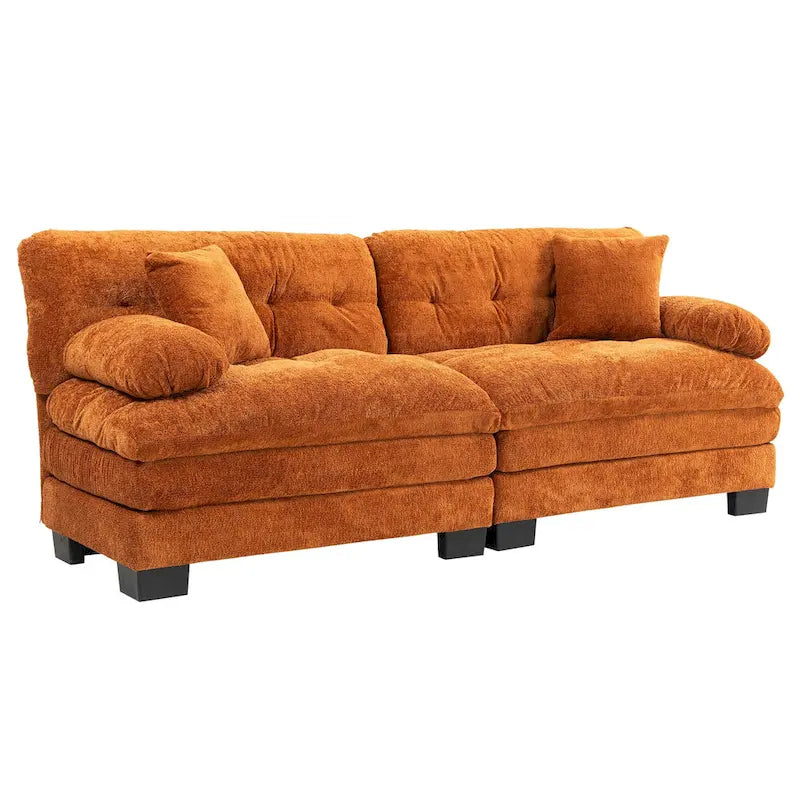 Gepolstertes 3-Sitzer-Sofa mit zweilagiger Memory-Foam-Polsterung