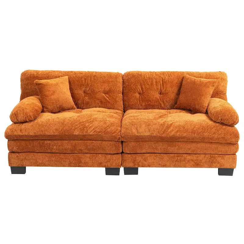 Gepolstertes 3-Sitzer-Sofa mit zweilagiger Memory-Foam-Polsterung