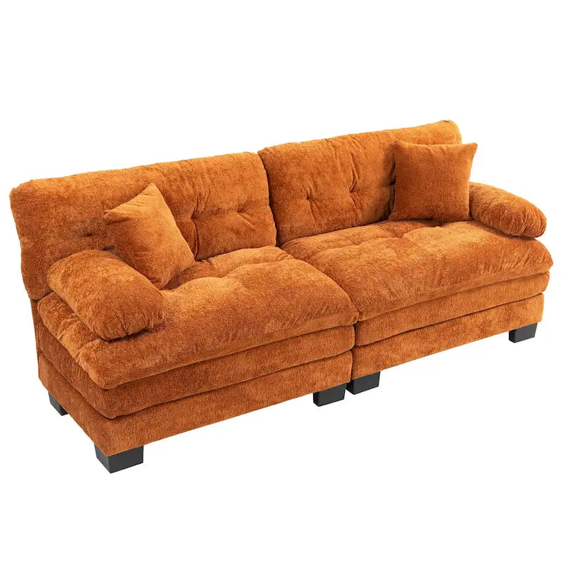Gepolstertes 3-Sitzer-Sofa mit zweilagiger Memory-Foam-Polsterung