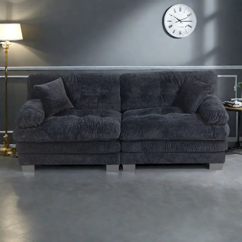 Gepolstertes 3-Sitzer-Sofa mit zweilagiger Memory-Foam-Polsterung