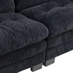 Gepolstertes 3-Sitzer-Sofa mit zweilagiger Memory-Foam-Polsterung
