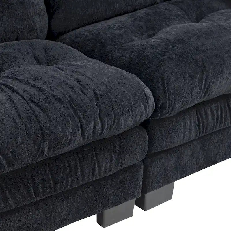Gepolstertes 3-Sitzer-Sofa mit zweilagiger Memory-Foam-Polsterung
