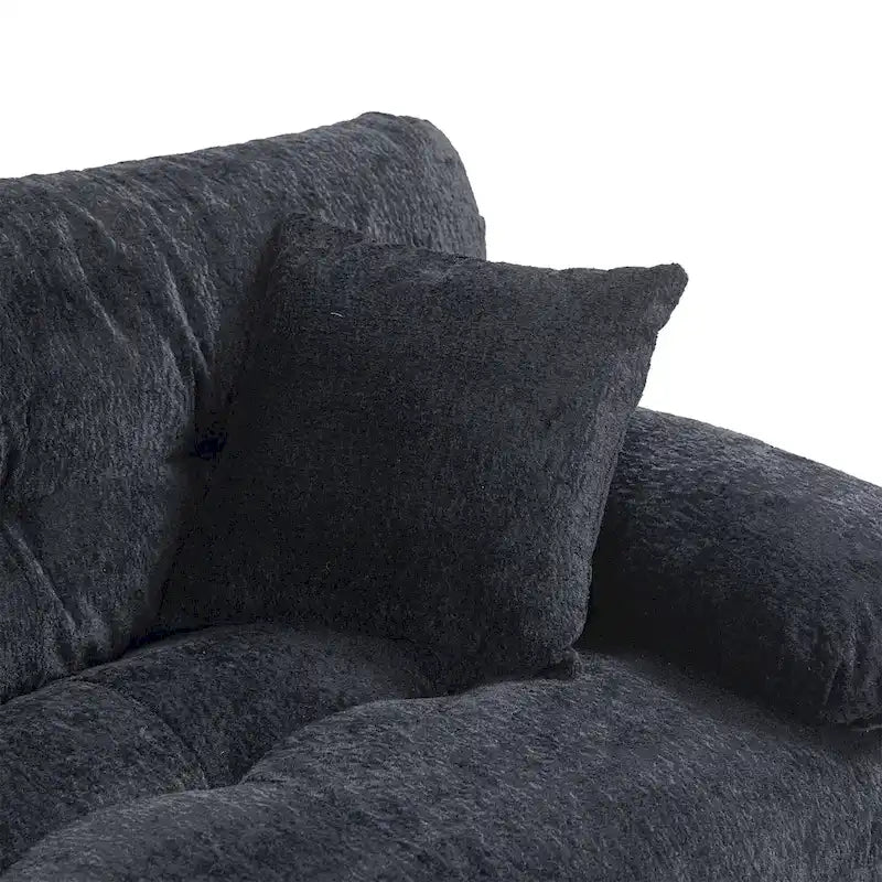 Gepolstertes 3-Sitzer-Sofa mit zweilagiger Memory-Foam-Polsterung