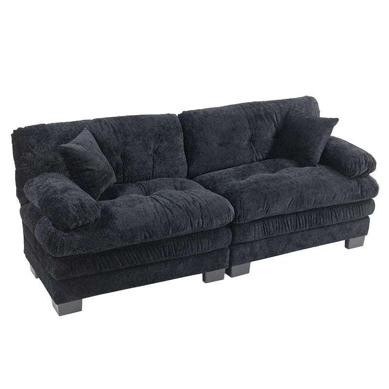 Gepolstertes 3-Sitzer-Sofa mit zweilagiger Memory-Foam-Polsterung