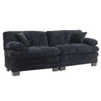 Gepolstertes 3-Sitzer-Sofa mit zweilagiger Memory-Foam-Polsterung
