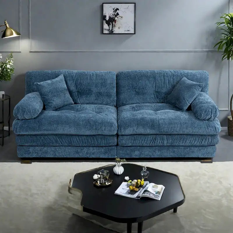 Gepolstertes 3-Sitzer-Sofa mit zweilagiger Memory-Foam-Polsterung