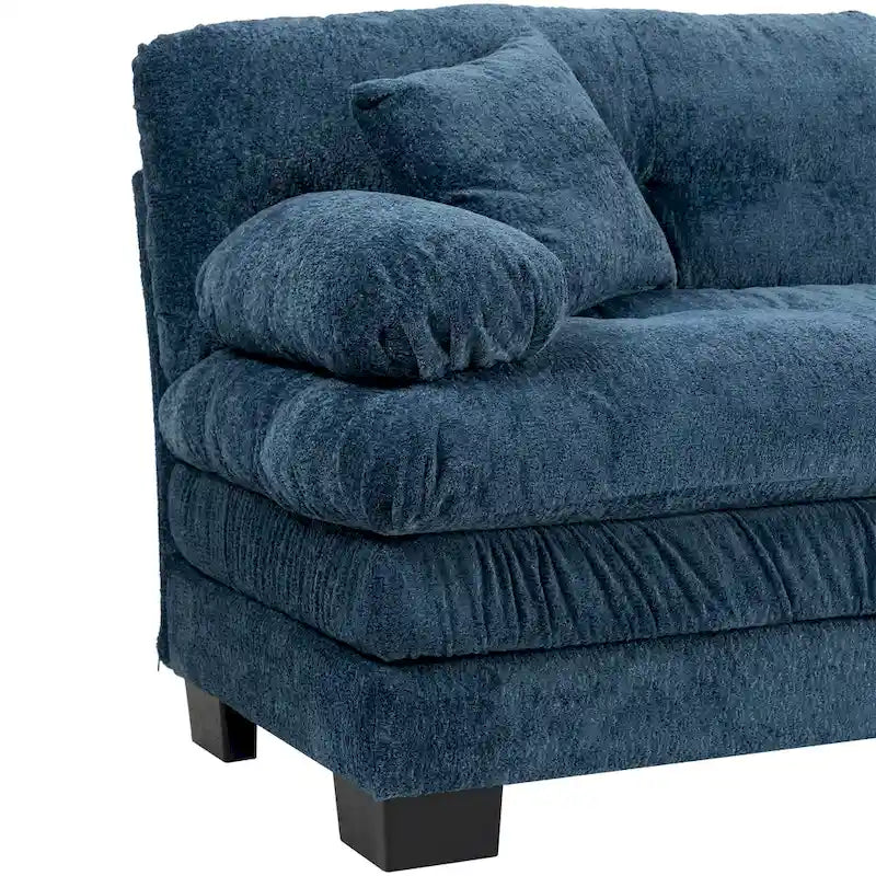 Gepolstertes 3-Sitzer-Sofa mit zweilagiger Memory-Foam-Polsterung