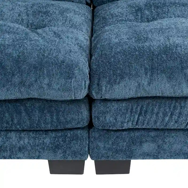 Gepolstertes 3-Sitzer-Sofa mit zweilagiger Memory-Foam-Polsterung