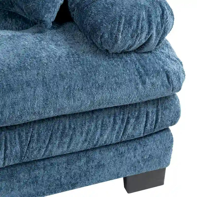 Gepolstertes 3-Sitzer-Sofa mit zweilagiger Memory-Foam-Polsterung